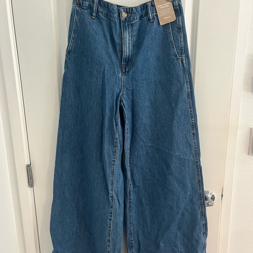 ⭐️SOLD⭐️ Madewell Wide Sweep Denim Trousers